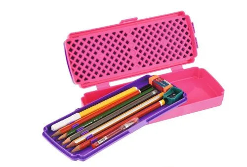 Premium Pencil Box for Kids, Durable School Stationery Organizer with Spacious Compartments, Lightweight Design, Secure Closure, Attractive Colors, Easy to Carry, Ideal for Students, Office Use, Art Supplies, Travel, Classroom, Storage, Multipurpose Case