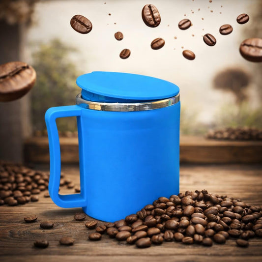 Stainless Steel Coffee Mug with Leakproof Lid, Double-Wall Insulation, Reusable Hot and Cold Beverages, Lightweight and Easy to Clean, Ideal for Office, Home, Outdoor Adventures, Daily Use, Comfortable Drinking Experience