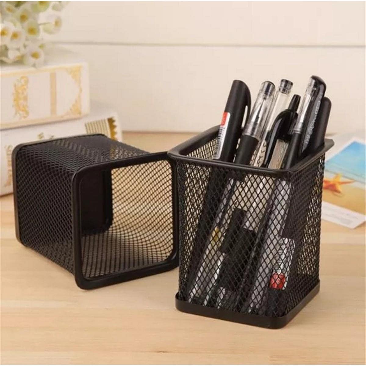 Premium Pen Holder Desk Organizer – Multi-Purpose Office Supplies Storage Stand for Pens, Pencils, Markers, Scissors & Desk Accessories | Modern Desktop Organizer for Home, Office & Study Table