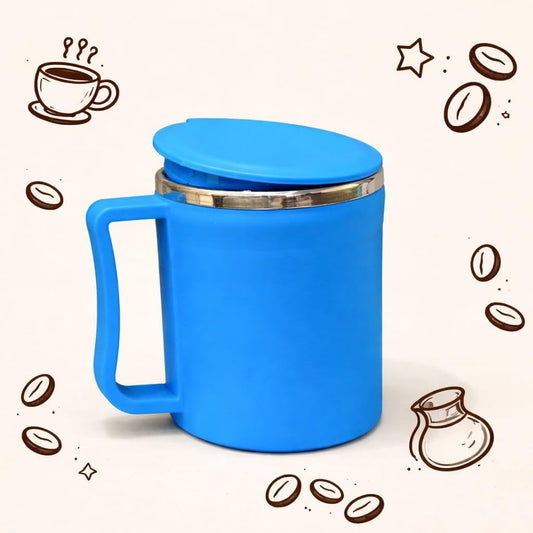 Stainless Steel Coffee Mug with Leakproof Lid.