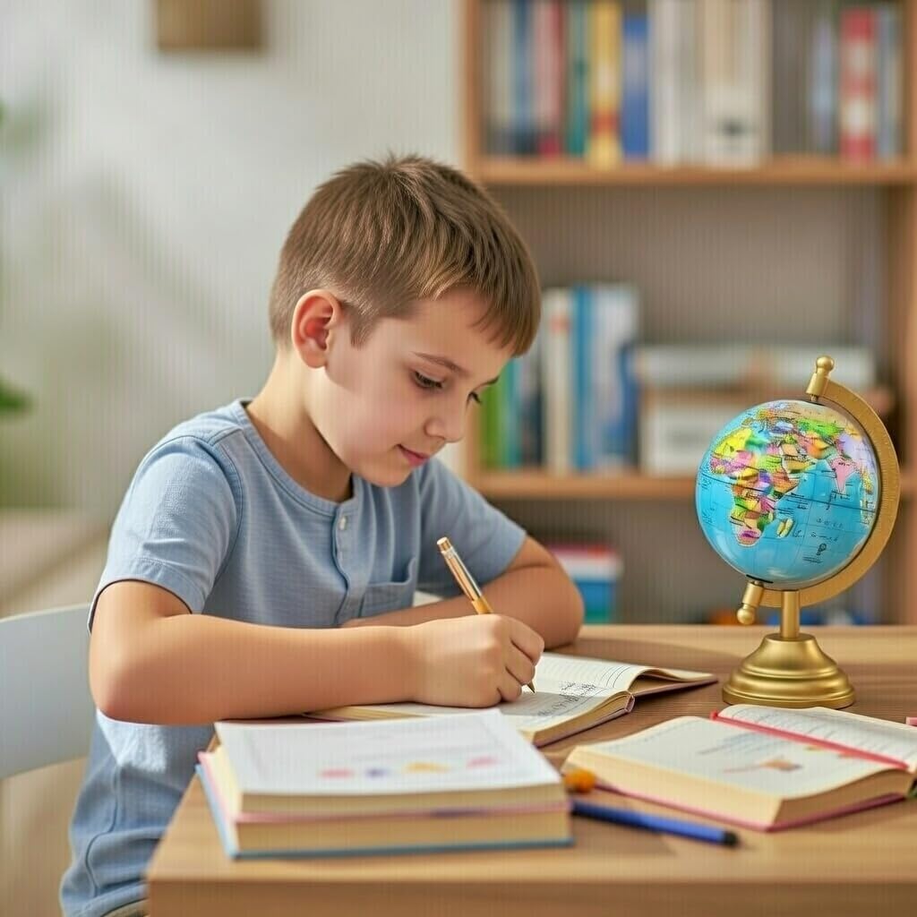 Globe Desk Organizer & Educational World Globe Premium Rotating Geographic Globe for Home, Office, Study Table, Classroom, Kids Learning & Decorative Display