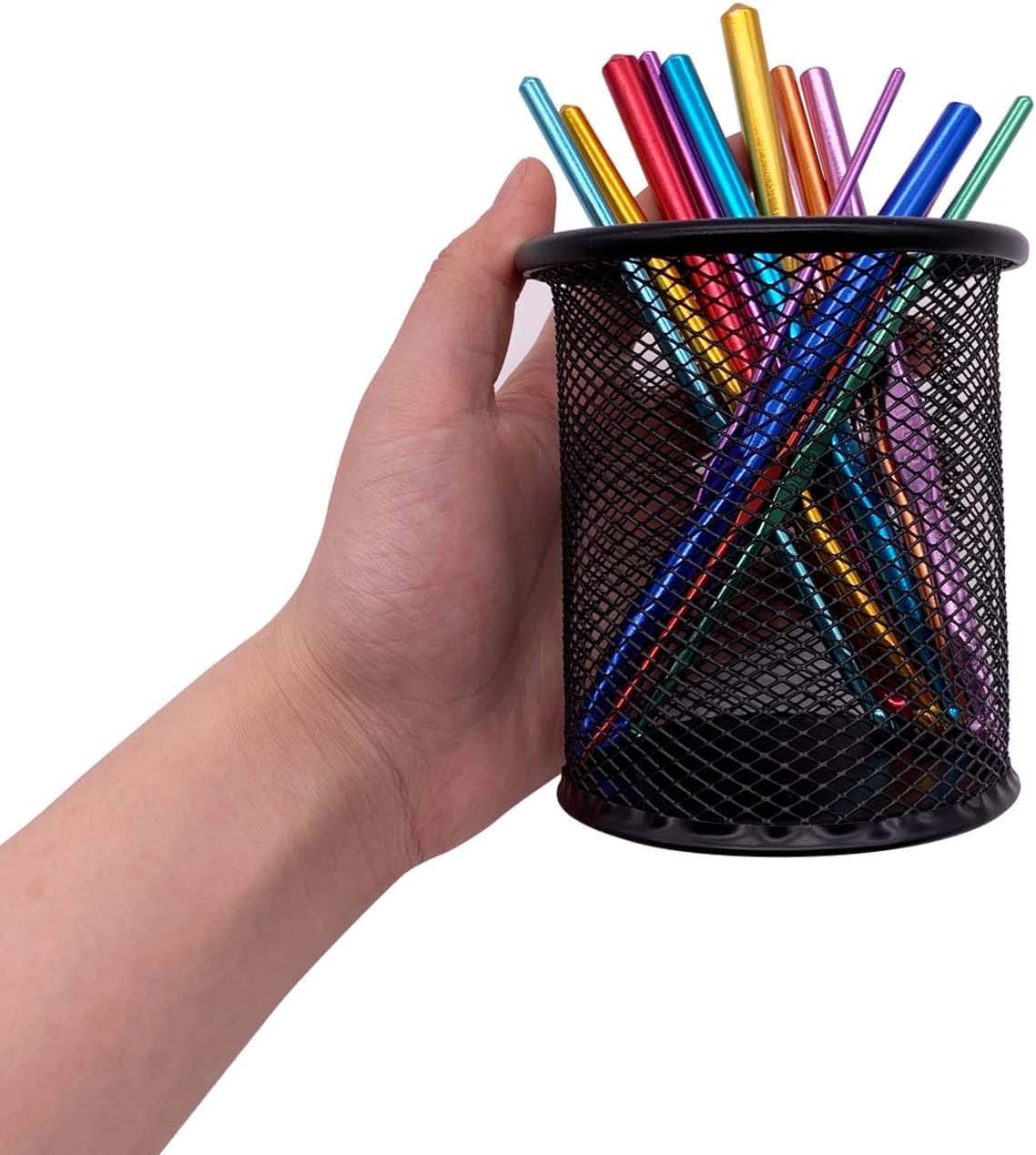 Premium Pen Holder Desk Organizer – Multi-Purpose Office Supplies Storage Stand for Pens, Pencils, Markers, Scissors & Desk Accessories | Modern Desktop Organizer for Home, Office & Study Table
