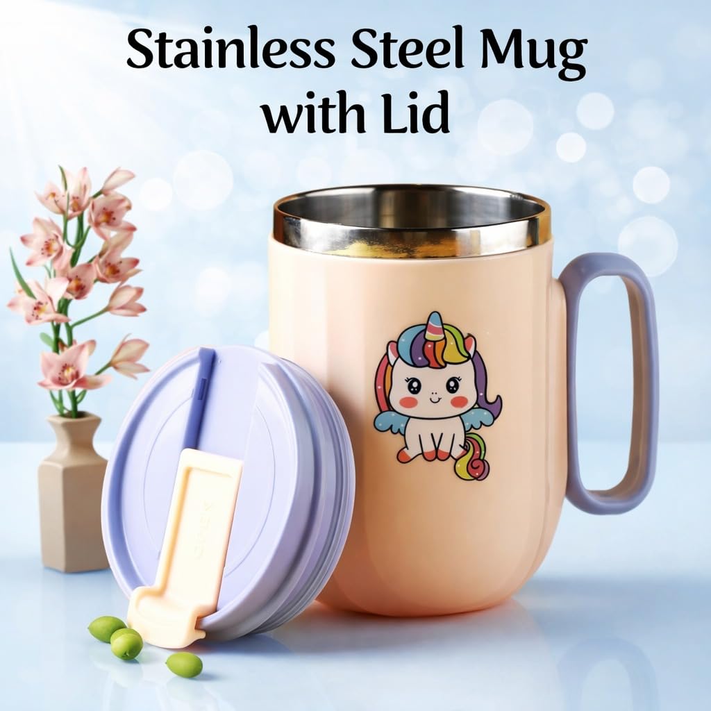Stainless Steel Coffee Mug with Leakproof Lid, Double-Wall Insulation, Reusable Hot and Cold Beverages, Lightweight and Easy to Clean, Ideal for Office, Home, Outdoor Adventures, Daily Use, Comfortable Drinking Experience