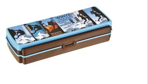 Premium Pencil Box for Kids, Durable School Stationery Organizer with Spacious Compartments, Lightweight Design, Secure Closure, Attractive Colors, Easy to Carry, Ideal for Students, Office Use, Art Supplies, Travel, Classroom, Storage, Multipurpose Case