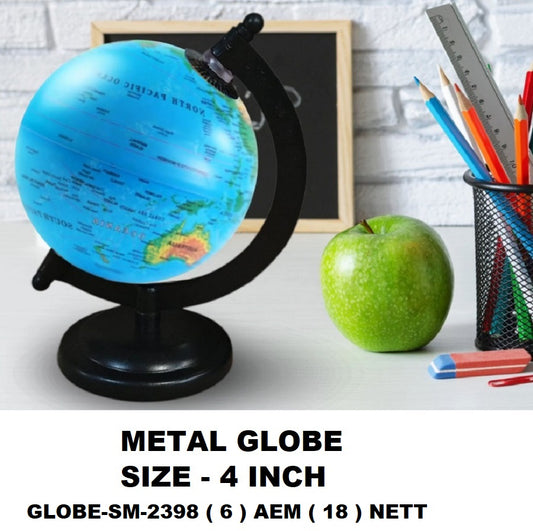 Globe Desk Organizer & Educational World Globe  Premium Rotating Geographic Globe for Home, Office, Study Table, Classroom, Kids Learning & Decorative Display