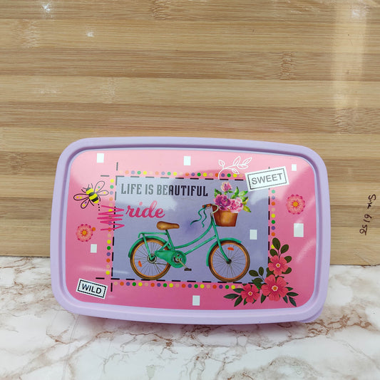 Durable Plastic Lunch Box with Secure Locking Lid, Leak Resistant Design, Spacious Compartments, Food Safe Material, Lightweight and Portable for School, Office, Travel, and Daily Use. Easy to Clean.