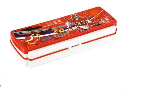 Premium Pencil Box for Kids, Durable School Stationery Organizer with Spacious Compartments, Lightweight Design, Secure Closure, Attractive Colors, Easy to Carry, Ideal for Students, Office Use, Art Supplies, Travel, Classroom, Storage, Multipurpose Case